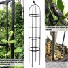 6ft Garden Obelisk Trellis for Climbing Plants-Rustproof Metal Pipe with