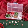 SUNNYCLUE 1 Box DIY 6PCS 226Pcs Christmas Bracelet Making Kit