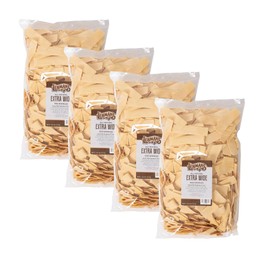 Lehman's Homemade Egg Noodles, All Natural USA Made Amish Pasta, Case of Four Big 40 oz Bags, Extra Wide 1 Inch Width