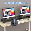 Pholiten Dual Monitor Stand Riser for 2 Monitors，Desktop Monitor Stand