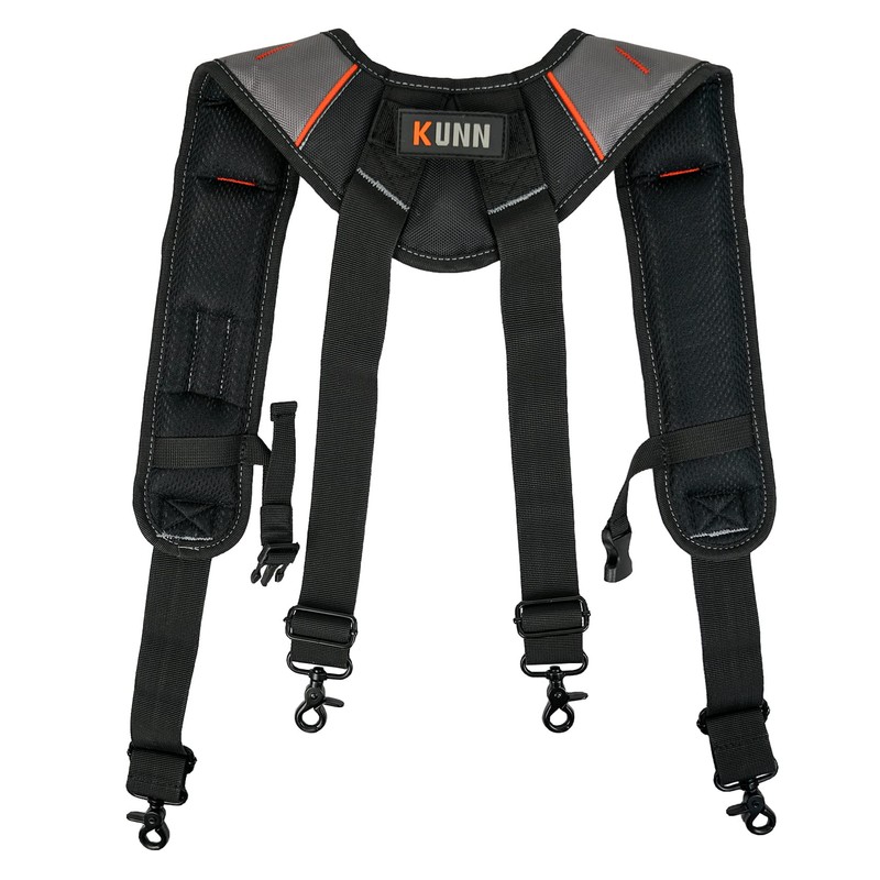 KUNN Tool Belt Suspenders Padded Carpenter Construction Electrician Work Suspender