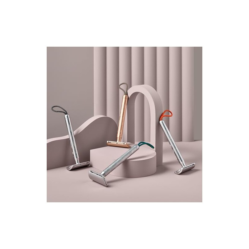 MÜHLE Companion Safety Razor, unisex, rose gold, extra long grip