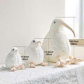 Kiwi Bird Plush Toy, Stuffed Animal Furry Kiwi Plushie Toy, Soft Fluffy Like Real Bird Hugging Toy Gift for Kids and Adult-12Inches（30cm）