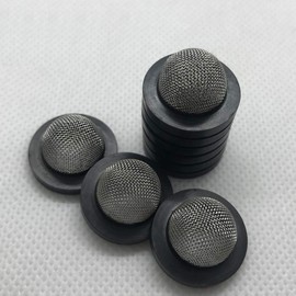 40 Pieces Hose Washers with Screen Hose Washers with Stainless Steel Filter Screen Use for 3/4 inch Garden Hose and 5/8 inch Washing Machine Connector, 2 Style, 20 Pieces Per Each Style