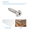 sourcing map Phillips Hex Washer Self Tapping Screws, M4 x