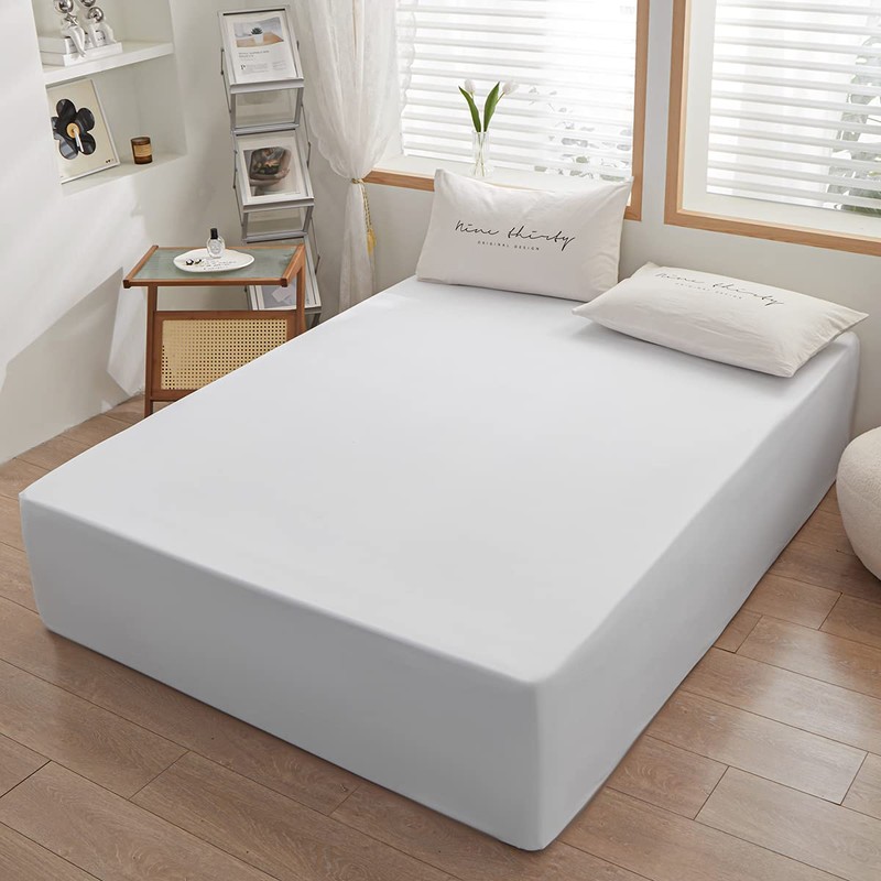 Bedding Queen Fitted Sheet Only Queen Size-Deep Pocket-Bottom Sheet-Fits 15inches
