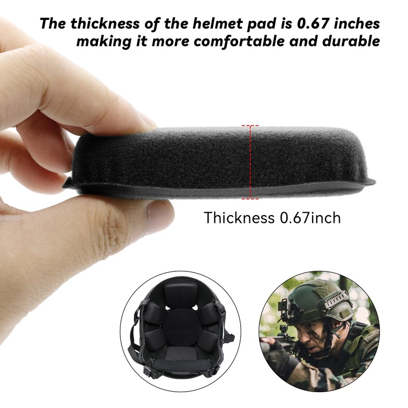 AOUTACC Universal Airsoft Helmet Padding,Helmet Replacement Foam Padding Kits Set,Helmet