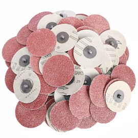 Hiqalty 50PCS 3 inch Sanding Disc Roll Lock R-Type Sandpaper Quick Change Disc Grinding Pad Abrasive Disc,Sanding Pads for Power-Operated Sanders (36)