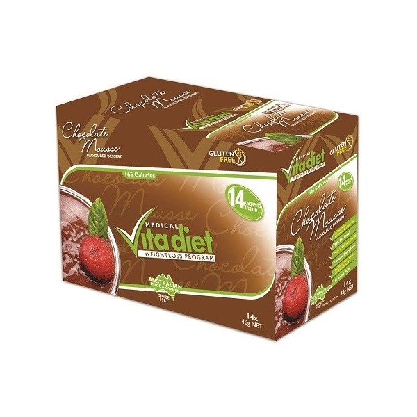 Vita Diet Dessert 14x40g Sachets - Chocolate Mousse - Discontinued Product