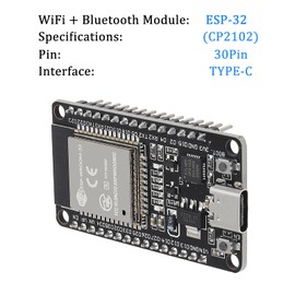 AITRIP 3PCS Type c 30pins CP2102 ESP-WROOM-32 ESP32 ESP-32S Development Board 2.4GHz Dual-Mode WiFi + Bluetooth Dual Cores Microcontroller Processor Integrated with Antenna RF AMP Filter AP STA