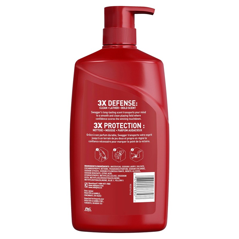 Old Spice Swagger Scent of Confidence, Body Wash for Men,