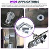 Swpeet 20Pcs M6 Metric Carbon Steel White Zinc-Plated Multi-Grip Rivet