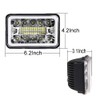 AMUNIESUN 4PCS 4"X6" Inch LED Headlights Compatible With Trucks Kenworth