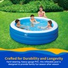 Blue Wave Inflatable Swimming Pool with Cover – 7.5-ft Round