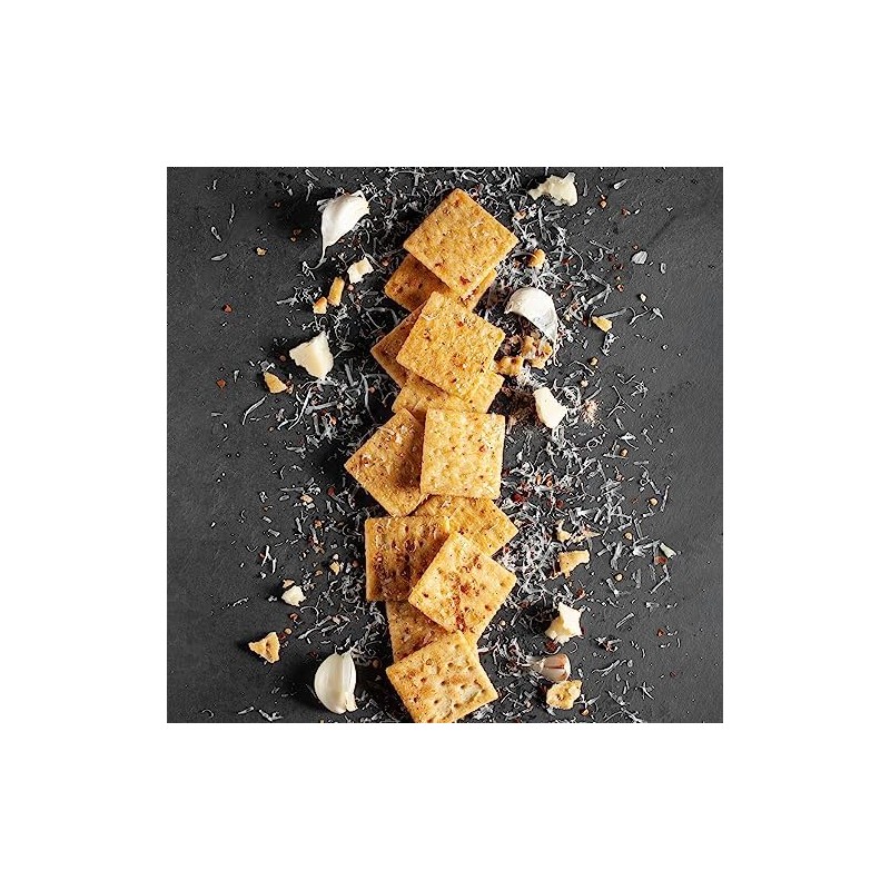 Sherman's Tennessee Hot Crackers, Garlic Parmesan. 4 pack. (6oz each),