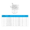Tubeclo 3/8'' Standard Series Pipe Clamp, Polypropylene with 316 Stainless