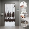 Careyoungs RV Shower Curtains Forest Mountain Happy Camper, Fabric RV