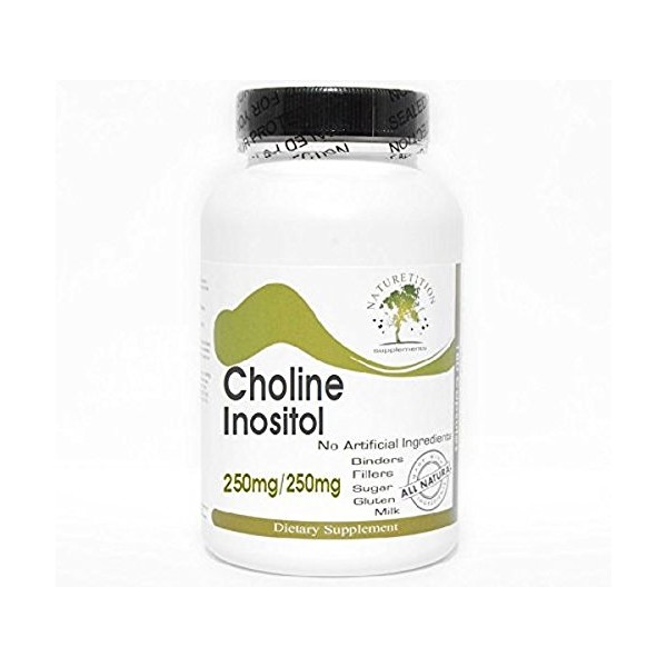 Choline 250mg Inositol 250mg ~ 100 Capsules - No Additives