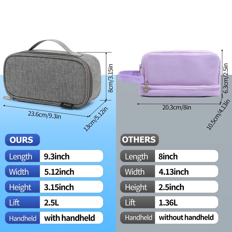 XQXA Large Capacity Pencil Case Multi-Slot Pencil Pouch Durable Pencil