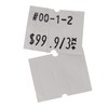 Freezer Adhesives Perco Two Line White Labels - 1 Sleeve,