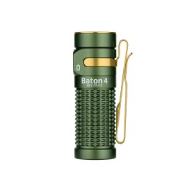 Olight Baton 4 Rechargeable EDC Flashlight with Stainless Steel Switch 1300Lumen - OD Green