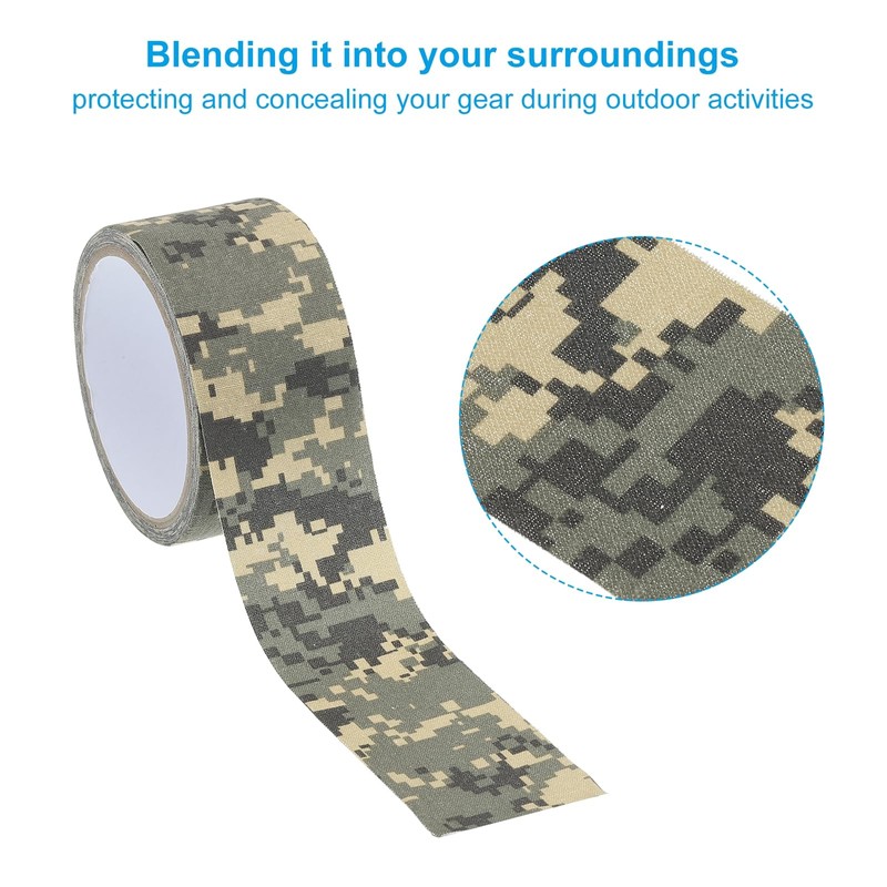 PATIKIL Camouflage Tape 2" x 5.5 Yards, Self Adhesive Protective