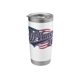 JD Vance 2028 Patriotic Democrat US Flag Republican Stainless Steel Insulated Tumbler