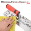4 PcsTile Tools Stainless Steel Square Notched Trowel Set (Notch