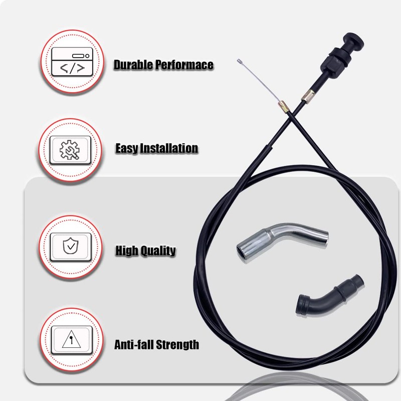 Choke Cable and Starter Valve Plunger Kit Compatible With Honda