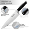 Knife Block Set, FIKSHOT Kitchen Knife Sets, High Carbon Stainless