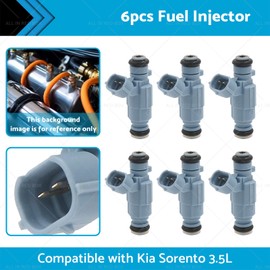MAX COOL 6PCS Fuel Injectors 35310-38010 Suitable for Kia Sorento 3.5L 2003-2005 9260930003