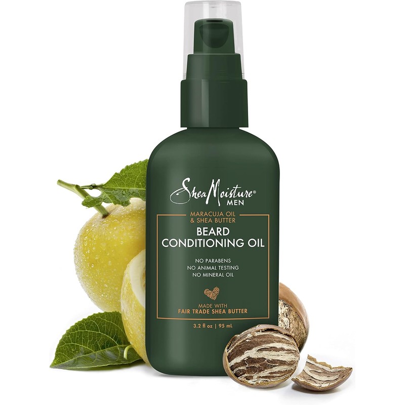 SheaMoisture Beard Conditioning Oil – Maracujá & Shea Butter, 3.2