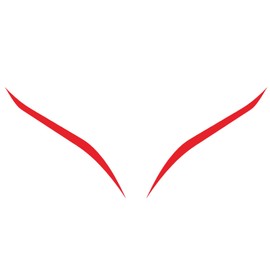 Calcomanía de vinilo reflectante para carenado de motocicleta, color rojo