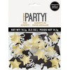 Unique 24879 Large Foil Confetti-Stars & Caps Graduation Party, Multicolour