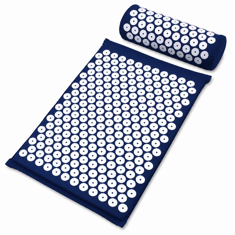 Acupressure Massage Mat and Pillow Set for Relaxation, Yoga Recovery