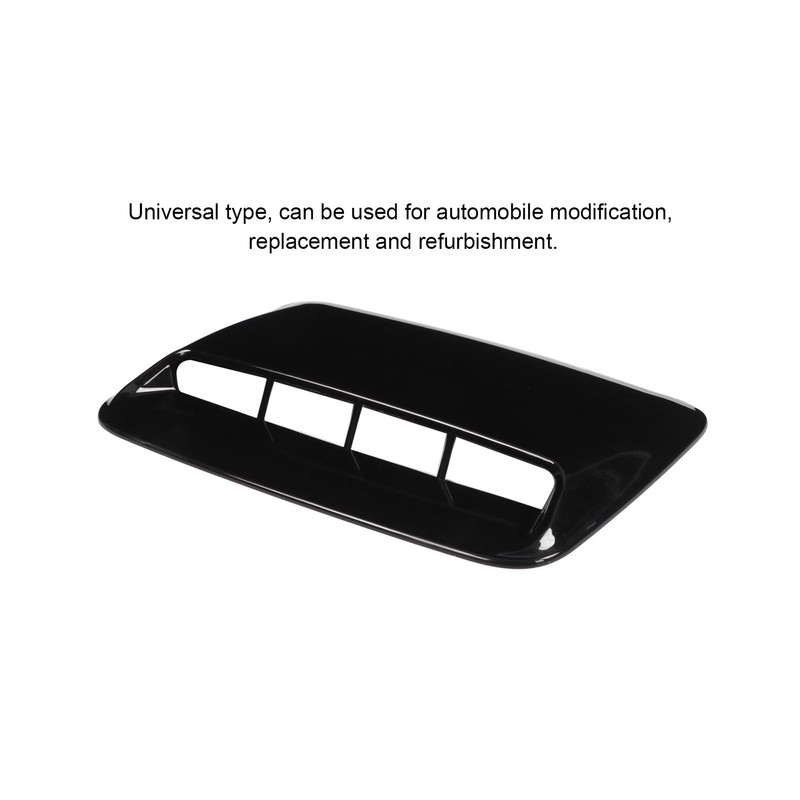 Hood Scoop Cover Universal for Automobile Modification Replacement RefurbishmentGlossy Black