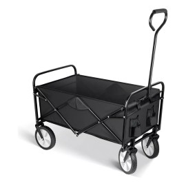 Simple Deluxe  Simple Deluxe Carrito Vagón Plegable Con Material Duro Color Negro