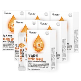 Hellobio (현대홈쇼핑)부스트업 마시는 알부민 15포 6박스 총 90포 (Hyundai Home Shopping) Boost Up Drinking Albumin 15 Packs 6 Boxes Total 90 Packs