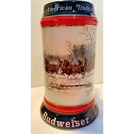 Budweiser Holiday Steins Collectable Holiday Stein Series (1990)