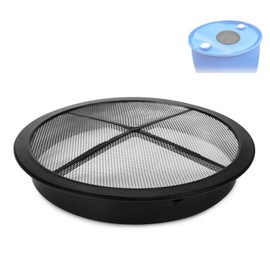 Rain Barrel Screen Filter Cover Lid for Rainwater Collection System - 6 Inch Round Rainwater Barrel Filter Cover Fit for Rain Barrel Kit Top Screen Replacement Parts