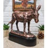 Rustic Western Farmhouse Ass Donkey Mule Electroplated Bronze Resin Figurine