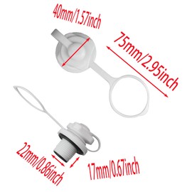 GWYAN 3 Pcs Boston Valve Inflation Nozzle Inflation Boat One-Way Inflation Replacement Screw for Inflatable Boats and Rubber Swimming Pools Inflation