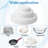 Meyeyaia 120pcs Thick Felt Plate Dividers,3 Sizes Round China Dish