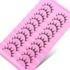 10 Pairs Black and White Cartoon Eyelashes Japanese Anime Cosplay