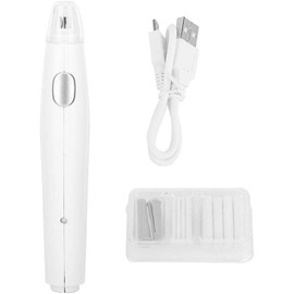 Electric Eraser Handy Electric USB Charging Refillable Eraser with 16 Replacement Refills(White)