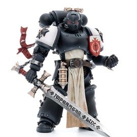 JOYTOY Warhammer 40K 1/18 Action Figure Black Templars The Emperors Champion Rolantus Collection Model Birthday Gifts JT7585