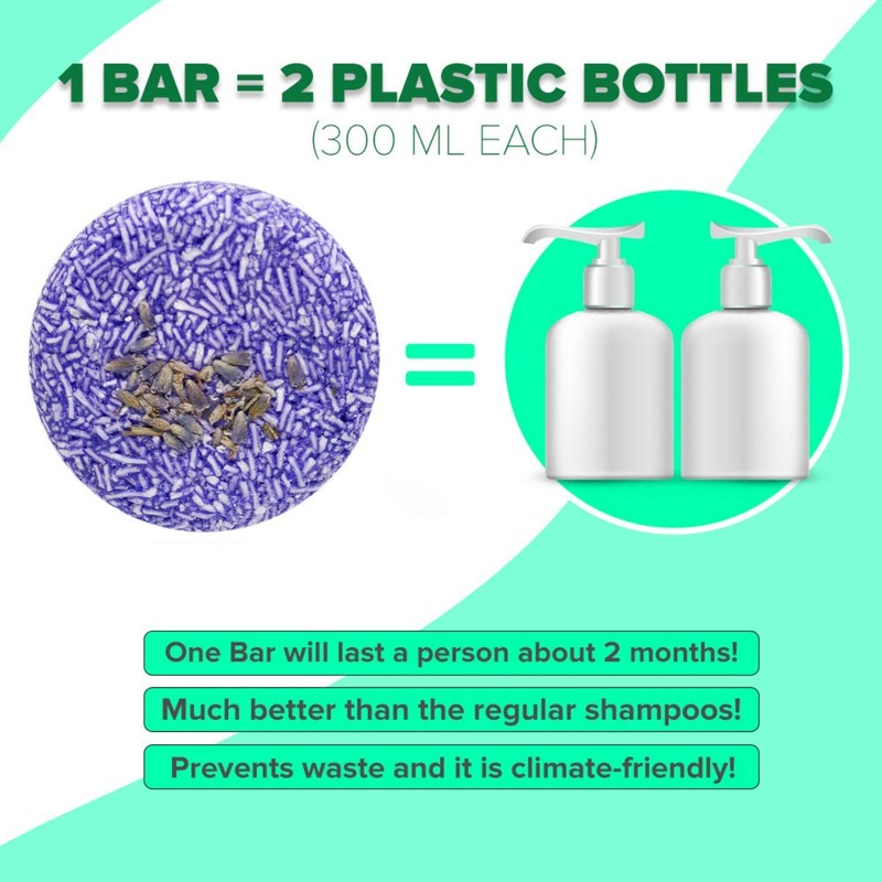 Solid Shampoo Bar And Conditioner Effect Hair Soap – Natural