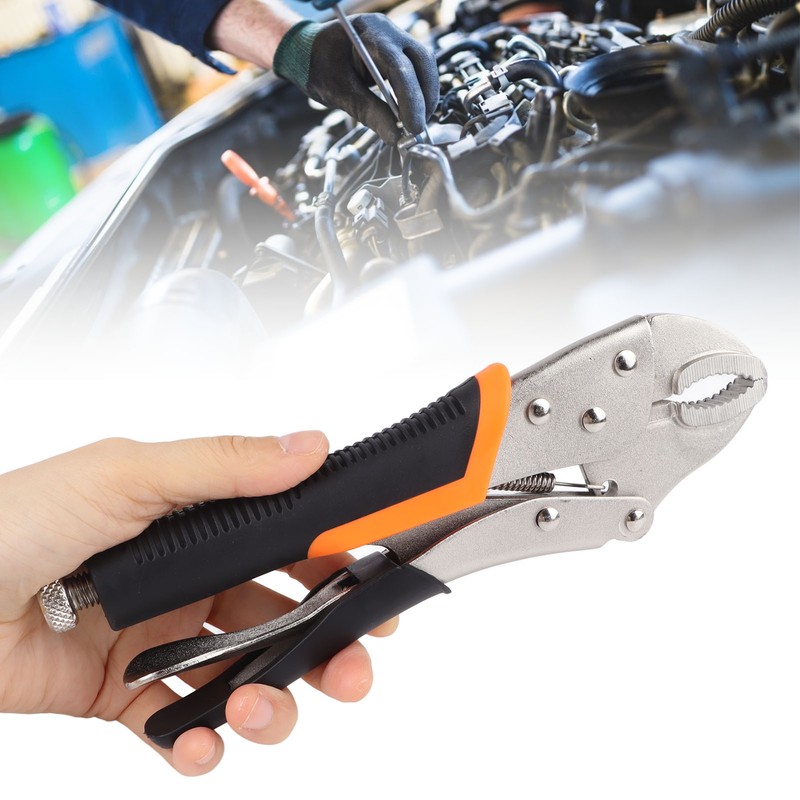 10in Pressure Pliers Pressure Adjustable Multi Function Plastic Handle Locking