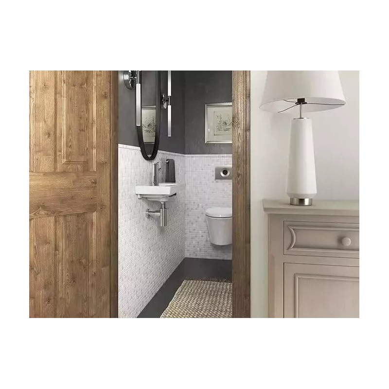 Kohler ModernLife Wall-mount Bathroom Sink Small Rectangular, LEFT Side Faucet