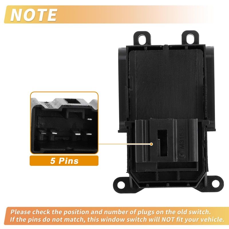X AUTOHAUX Front Right Passenger Side Power Window Switch for